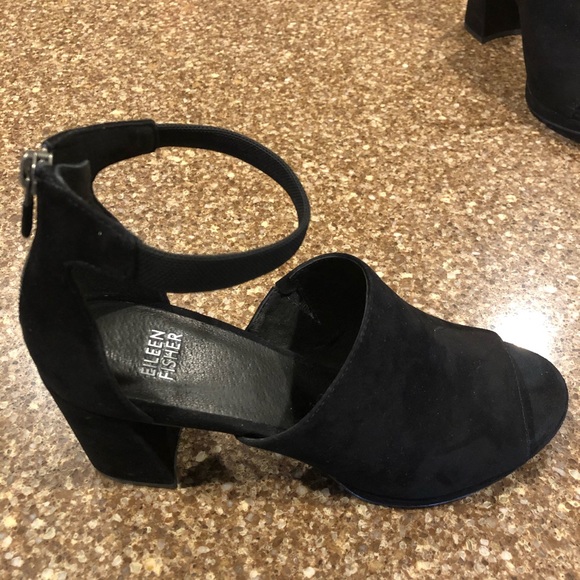 Eileen Fisher Suede Matty Sandals Size 7.5 - Picture 5 of 8